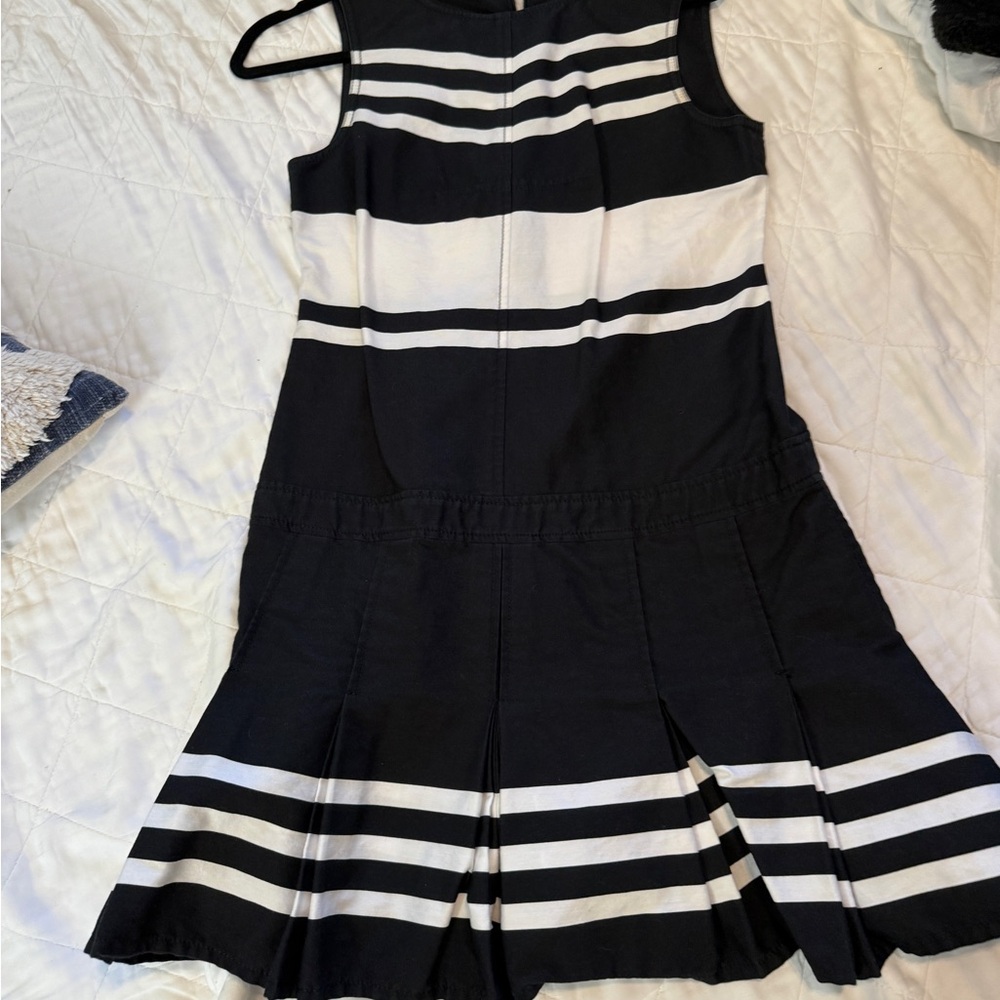 10 Crosby Derek Lam Navy and White Striped Mini Dress